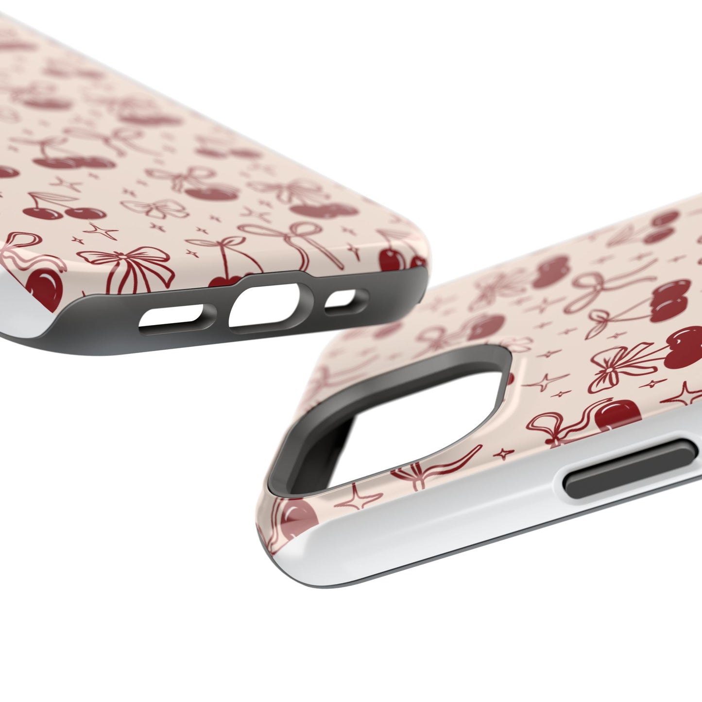 Cherry Blossom Phone Case - Impact-Resistant Cherry Pattern Design