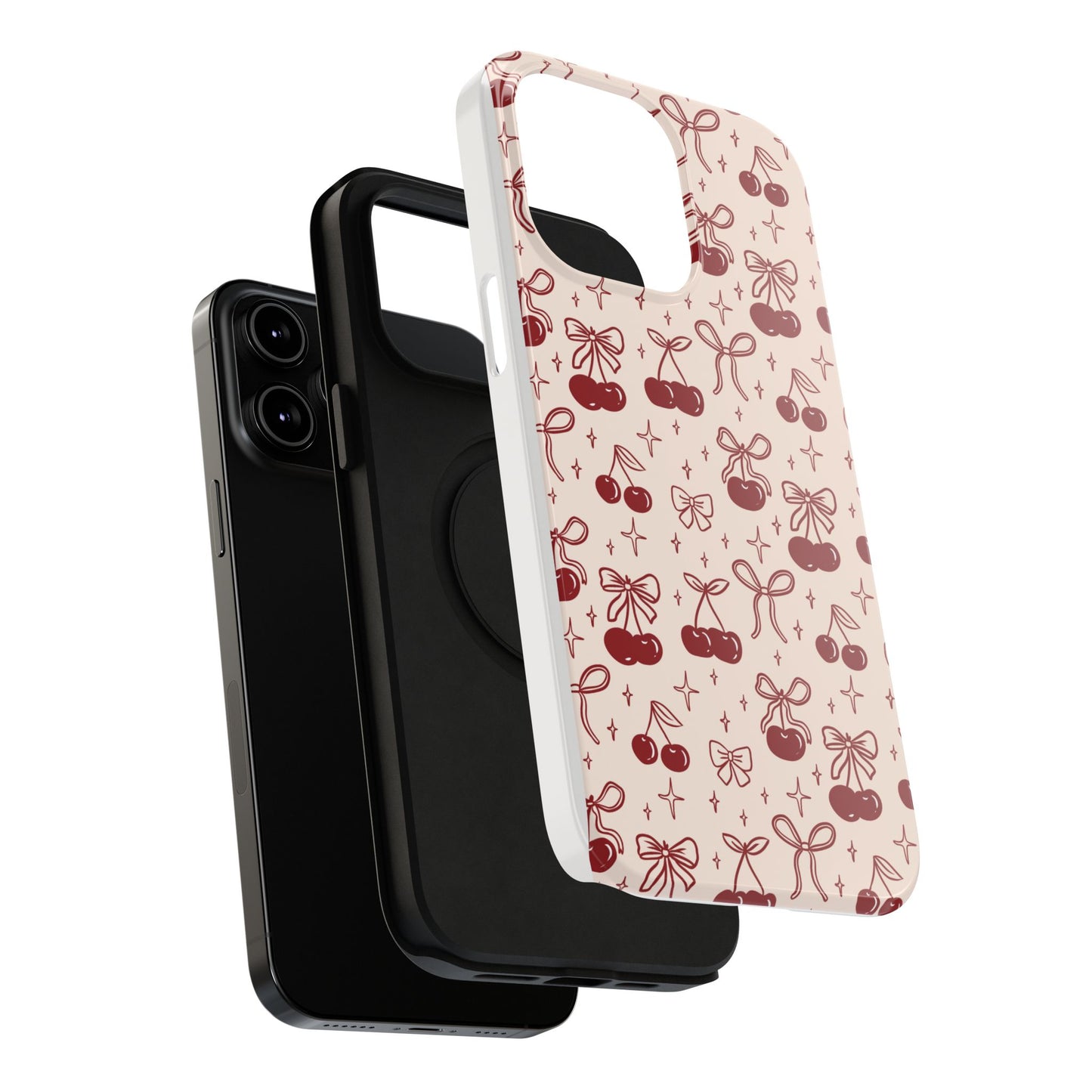 Cherry Blossom Phone Case - Impact-Resistant Cherry Pattern Design