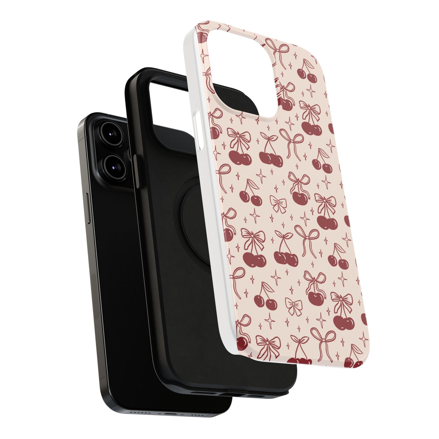 Cherry Blossom Phone Case - Impact-Resistant Cherry Pattern Design