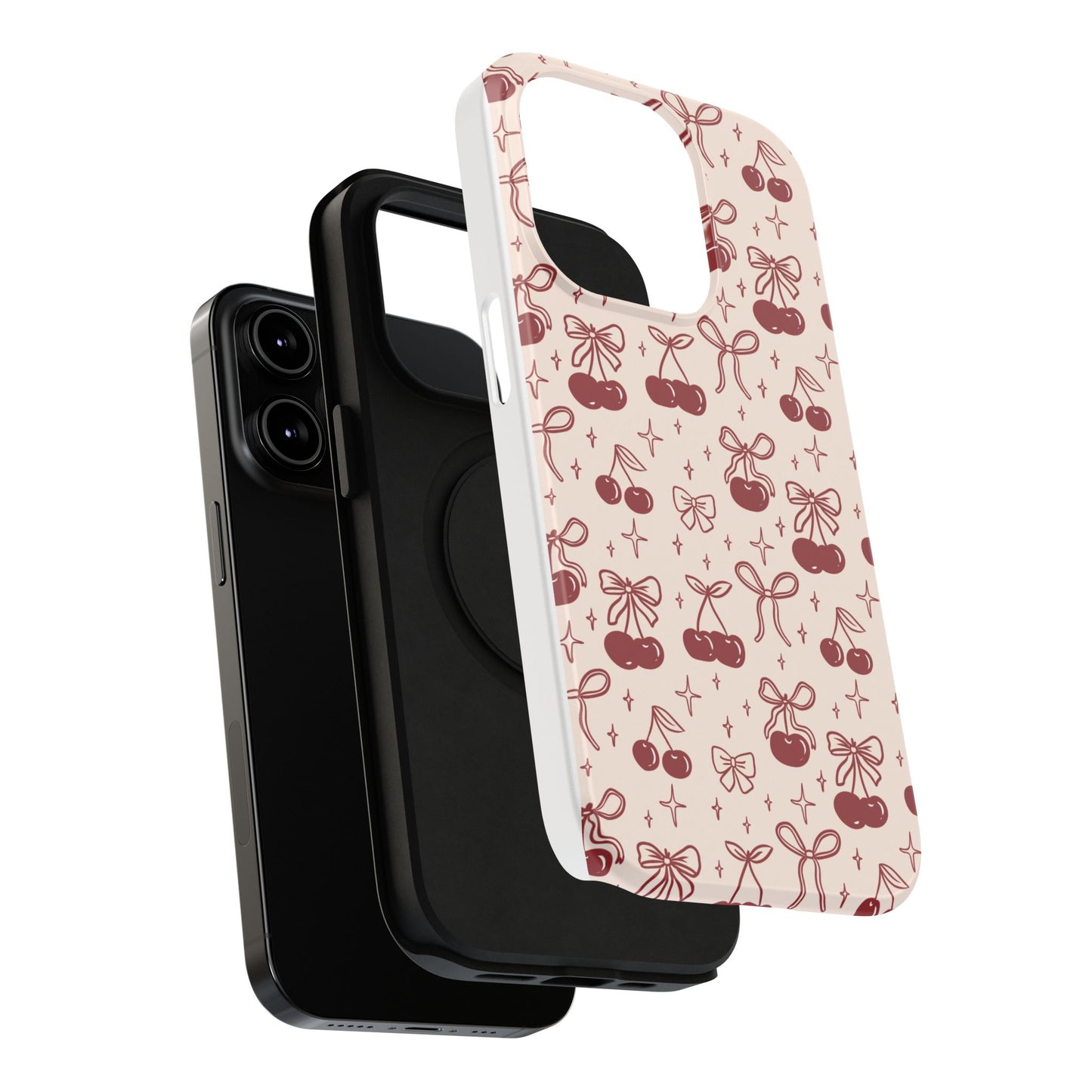 Cherry Blossom Phone Case - Impact-Resistant Cherry Pattern Design