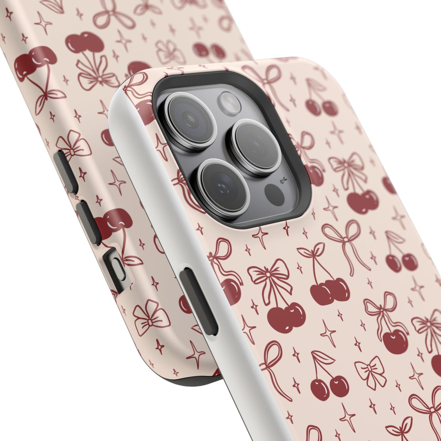Cherry Blossom Phone Case - Impact-Resistant Cherry Pattern Design