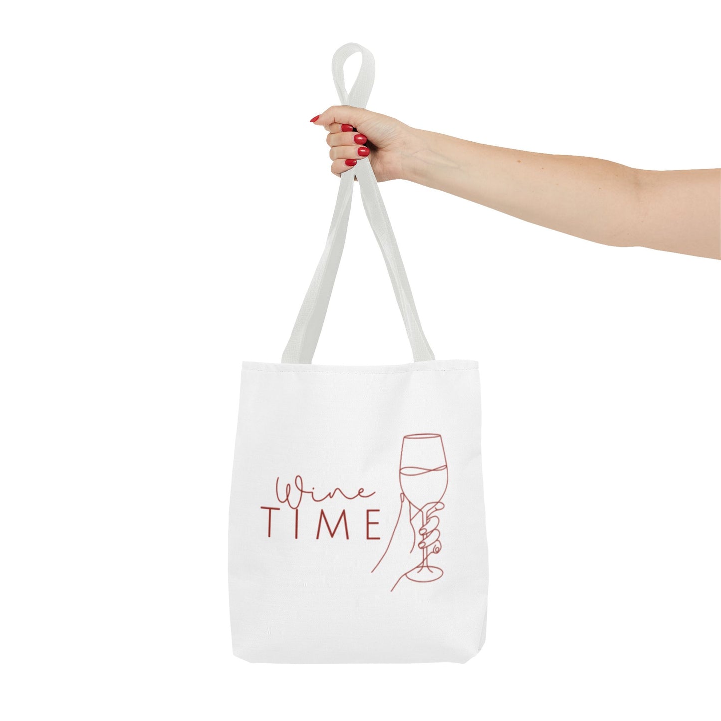 Wine Time Tote Bag - Fun Accessories for Wine Lovers, Perfect Gift for Celebrations, Events, and Everyday Use