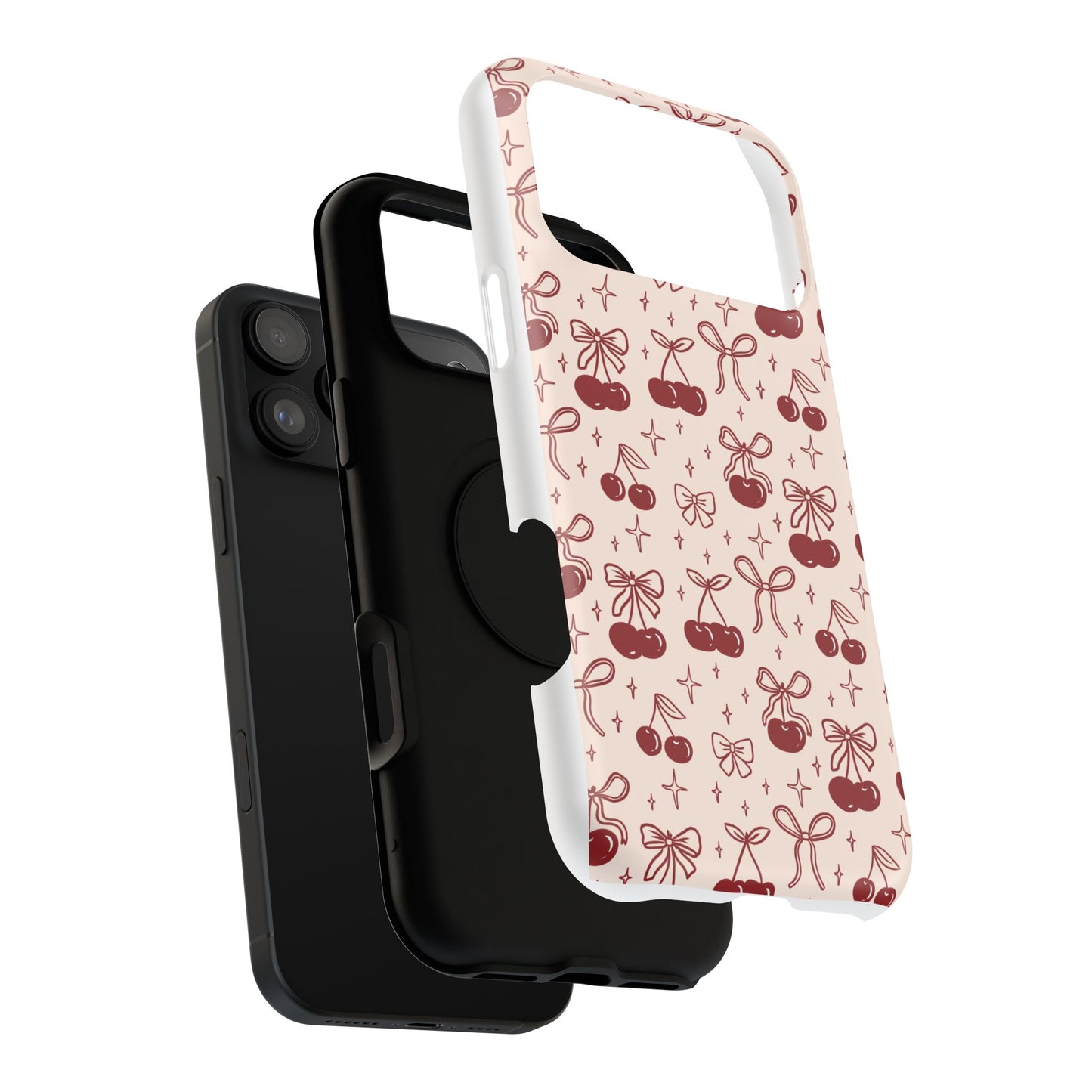 Cherry Blossom Phone Case - Impact-Resistant Cherry Pattern Design