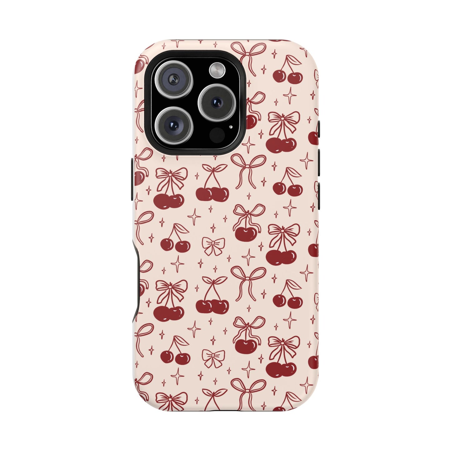 Cherry Blossom Phone Case - Impact-Resistant Cherry Pattern Design