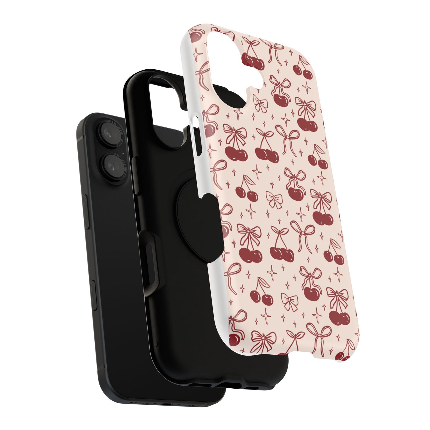 Cherry Blossom Phone Case - Impact-Resistant Cherry Pattern Design