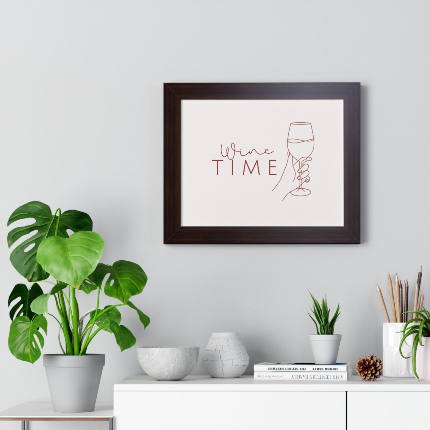Wine Time Cute Wall Decor