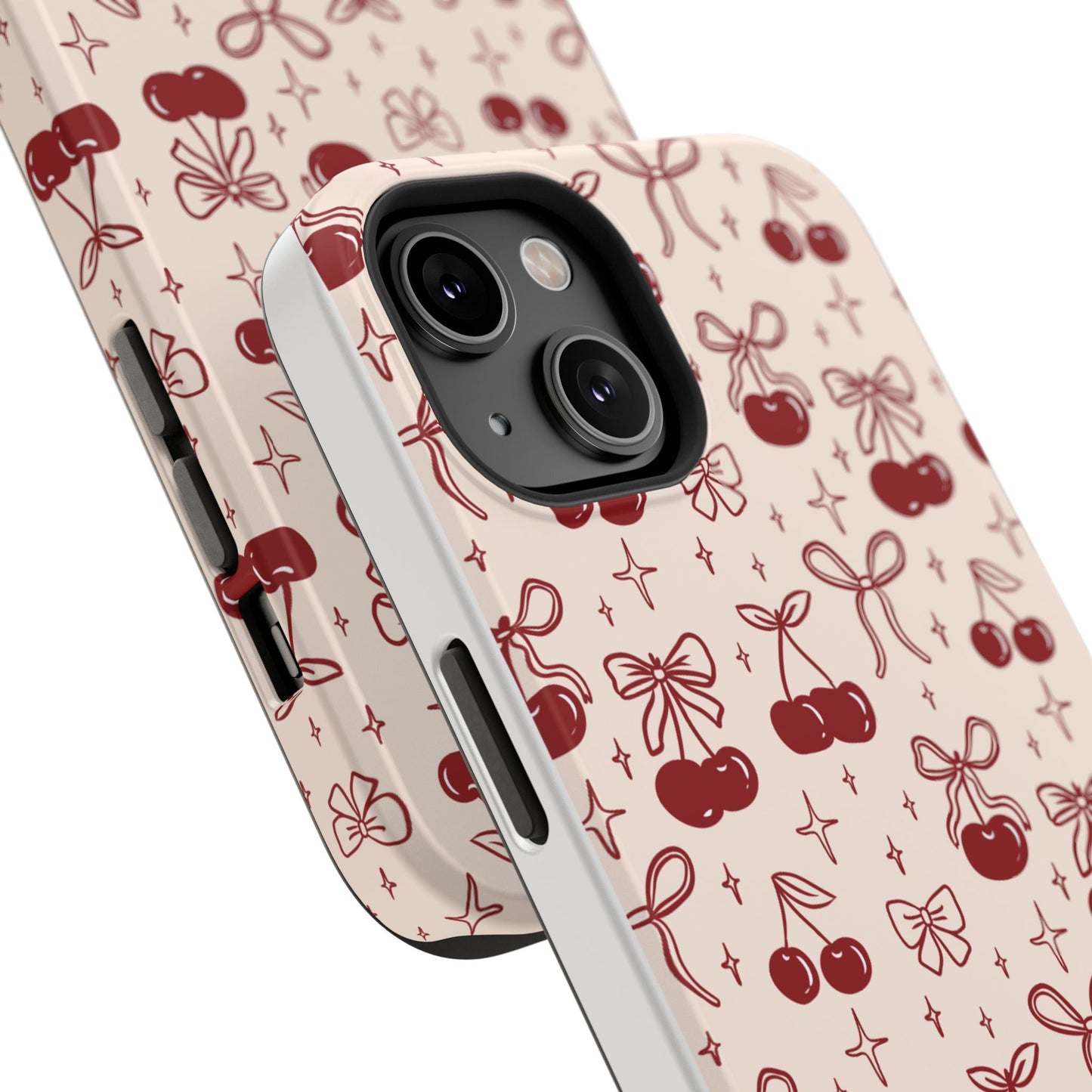 Cherry Blossom Phone Case - Impact-Resistant Cherry Pattern Design