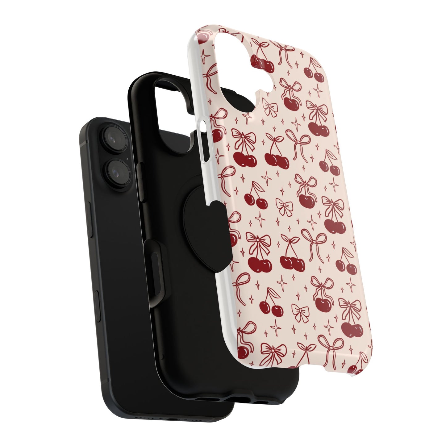 Cherry Blossom Phone Case - Impact-Resistant Cherry Pattern Design