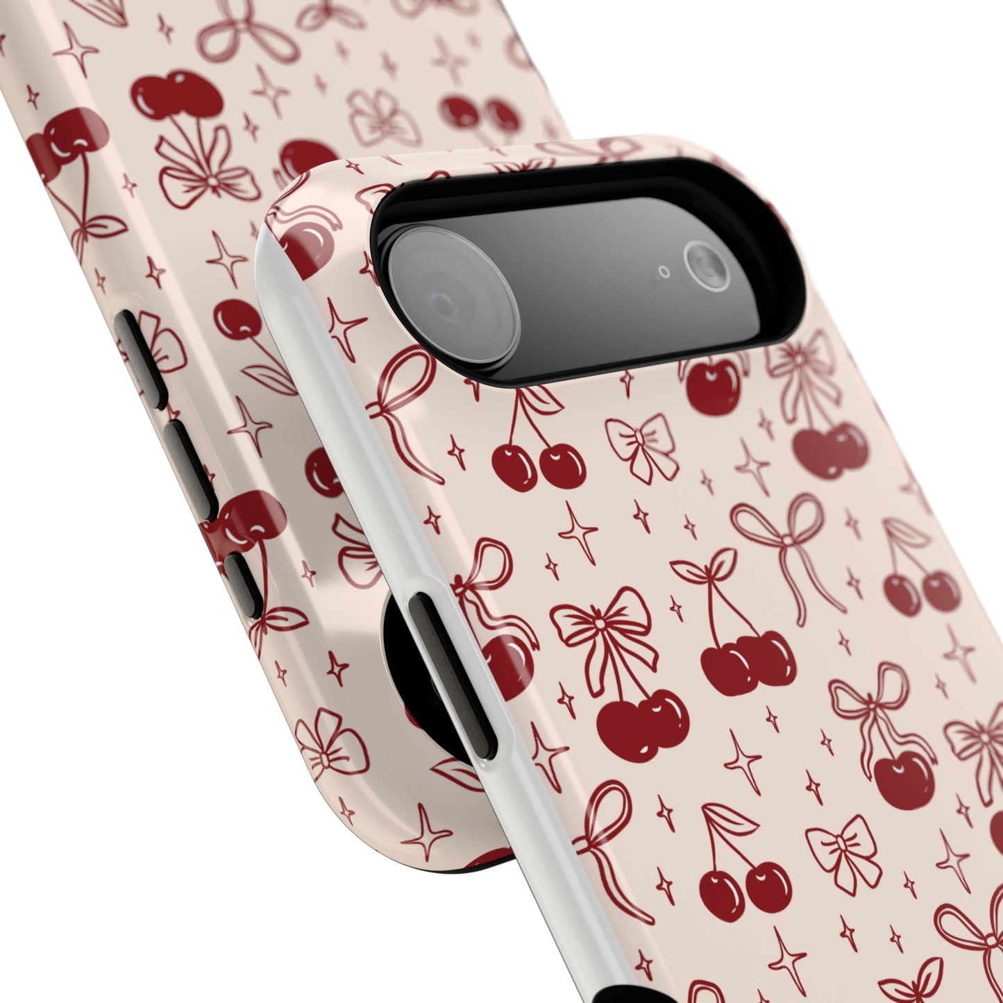 Cherry Blossom Phone Case - Impact-Resistant Cherry Pattern Design