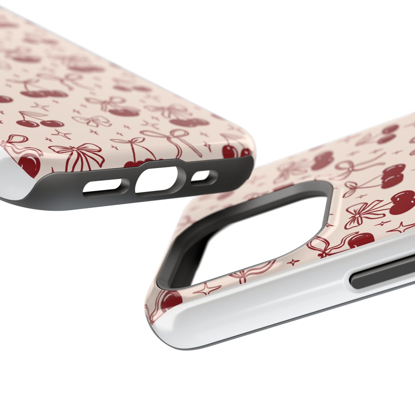 Cherry Blossom Phone Case - Impact-Resistant Cherry Pattern Design