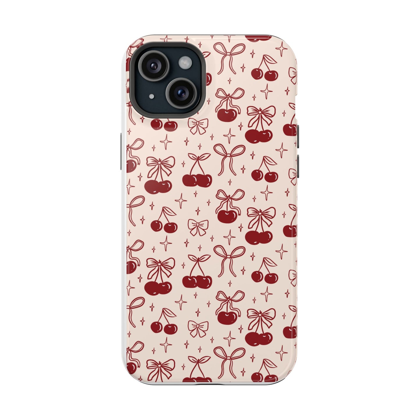 Cherry Blossom Phone Case - Impact-Resistant Cherry Pattern Design
