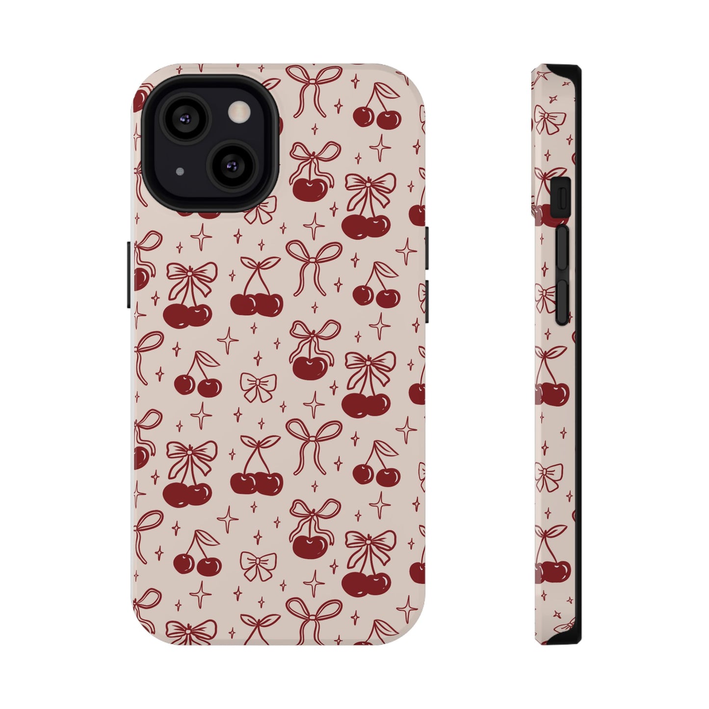 Cherry Blossom Phone Case - Impact-Resistant Cherry Pattern Design