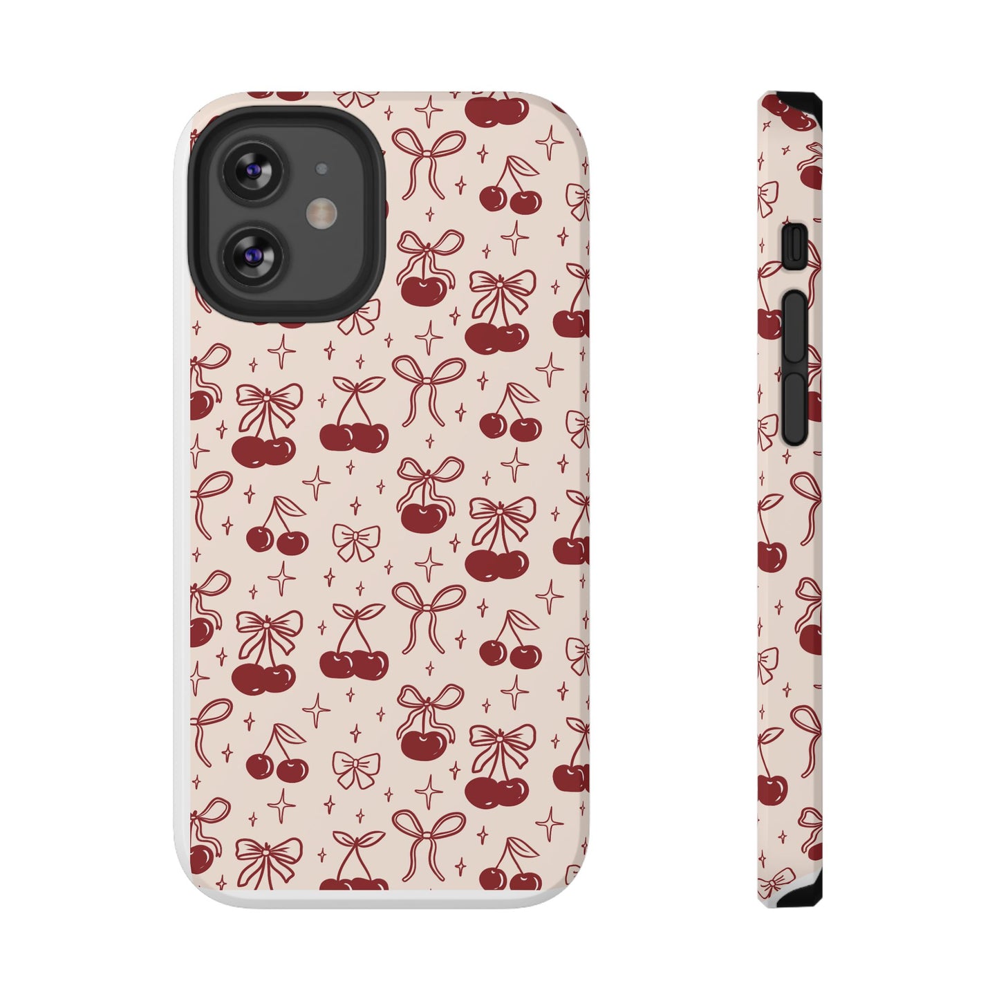 Cherry Blossom Phone Case - Impact-Resistant Cherry Pattern Design